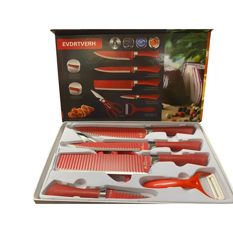 GENERICO - Set de Cuchillos de cocina 6 piezas