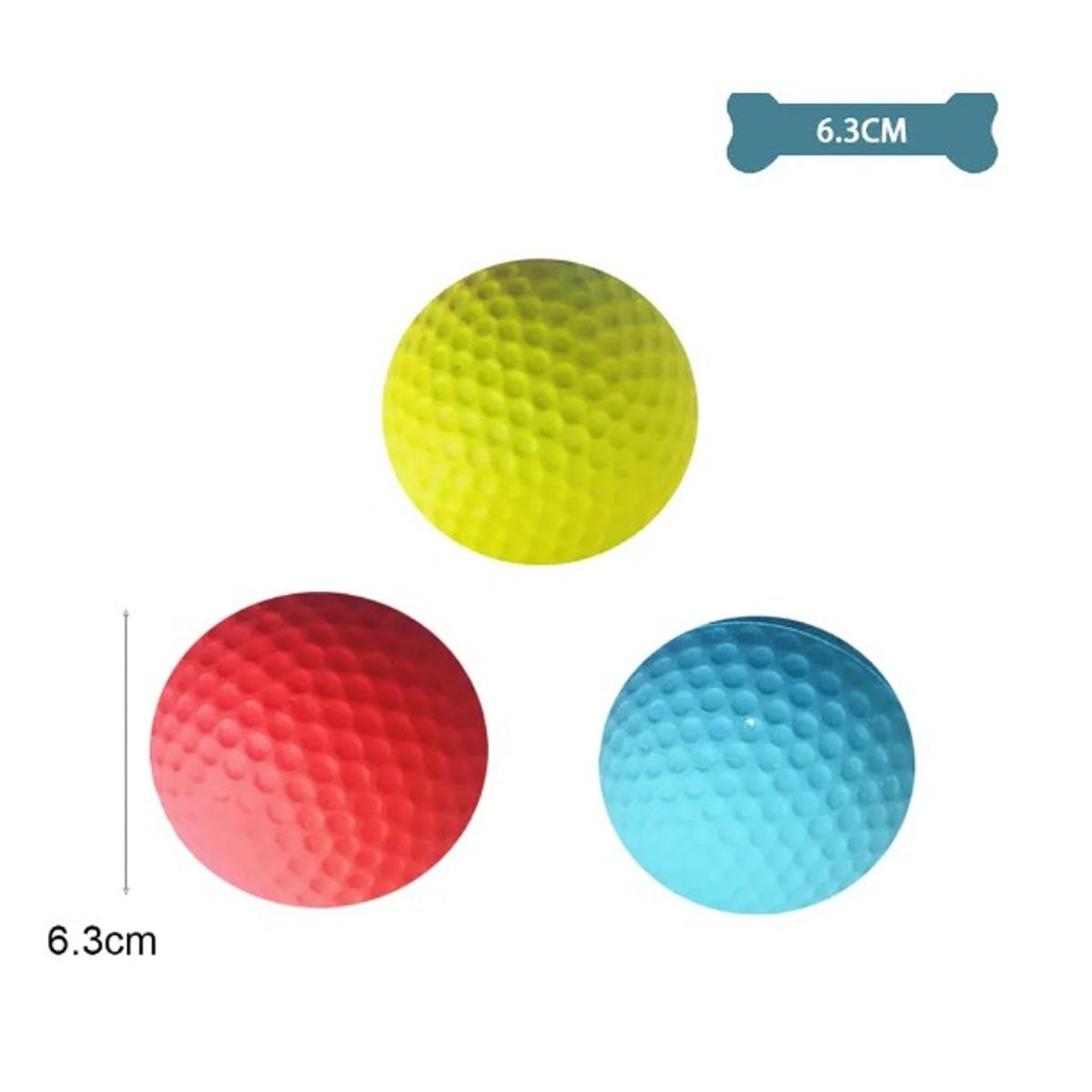 GENERICO - Pelota De Golf Para Perro Color Aleatorio 63Cm