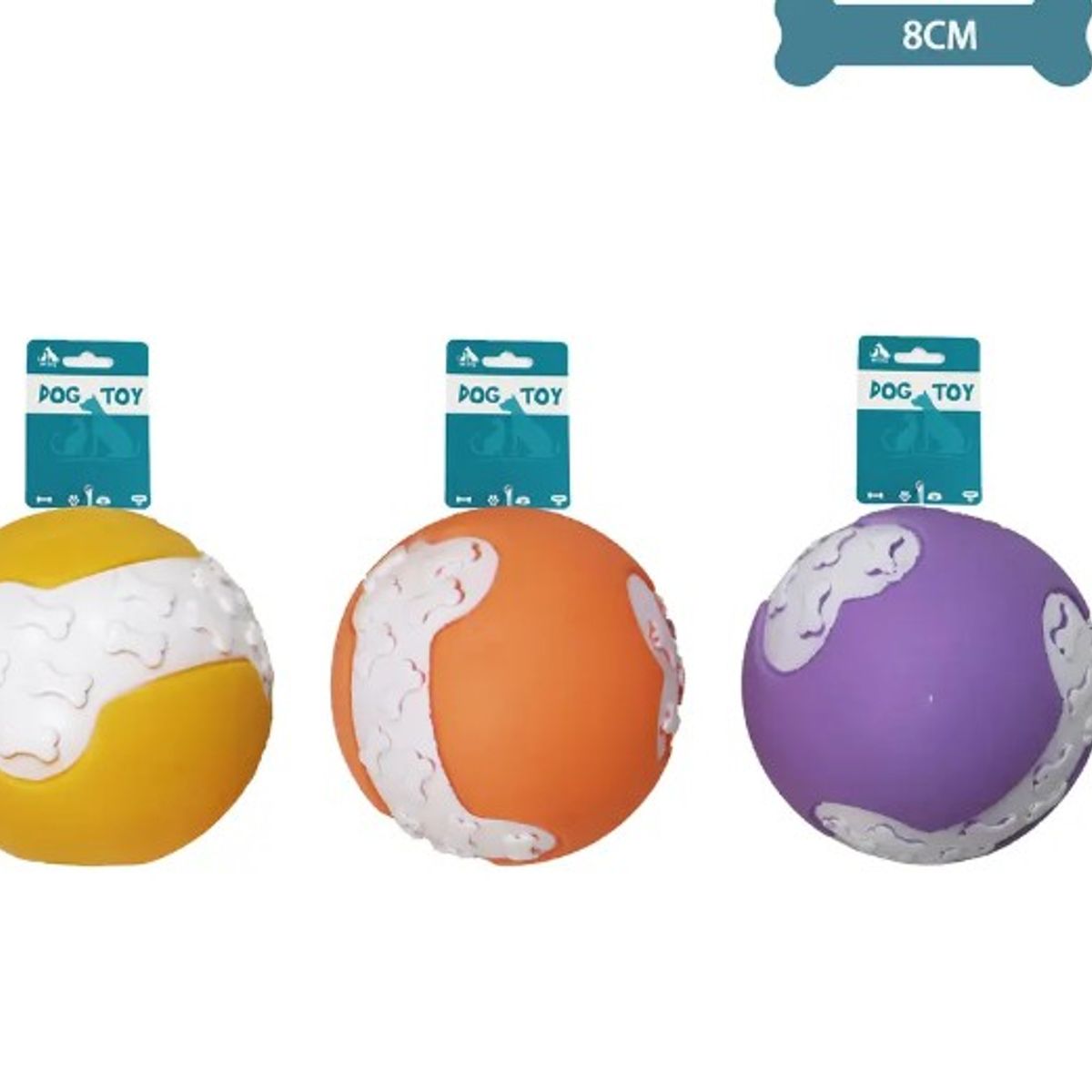 GENERICO - Bola De Hueso Para Mascotas Color Aleatorio 8Cm