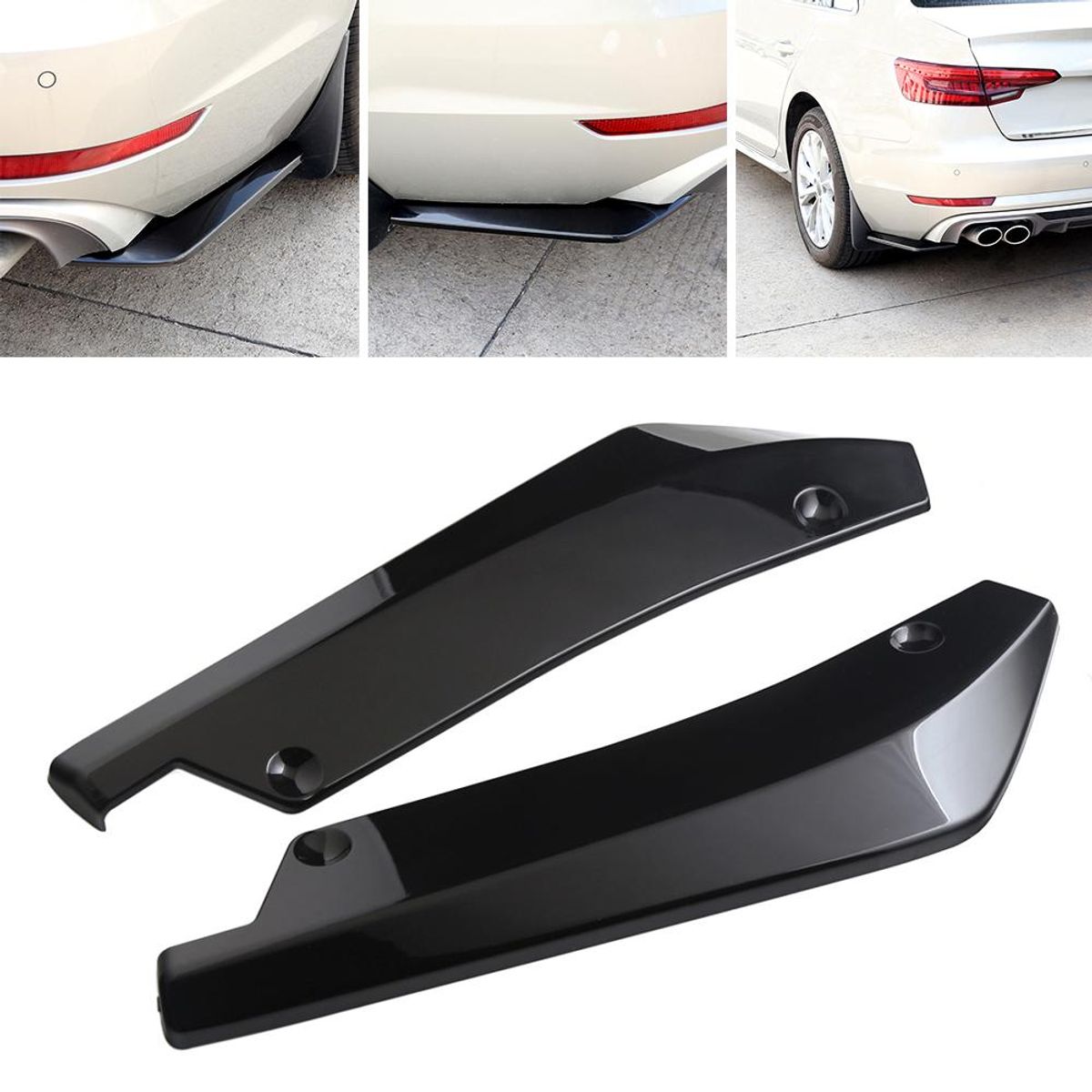 GENERICO - Difusor Parachoque Trasero Tipo MUELA Auto Universal Karvas