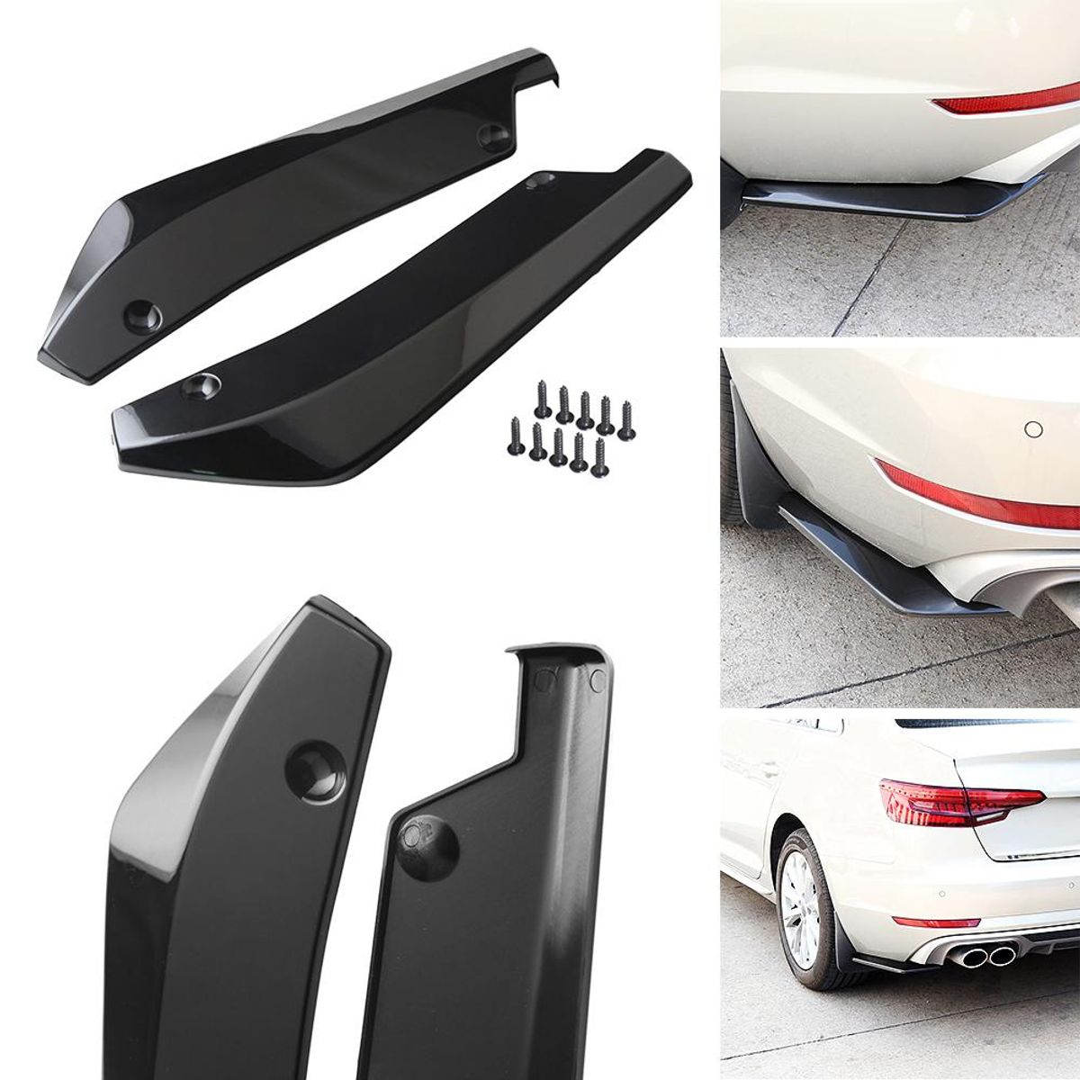 GENERICO - Difusor Parachoque Trasero Tipo MUELA Auto Universal Karvas