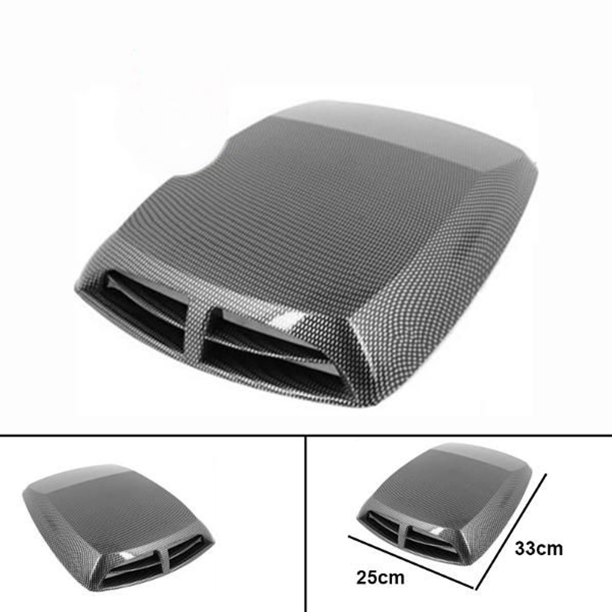 GENERICO - Toma De Aire Capot CARBONO Todo Auto Tuning Universal Karvas