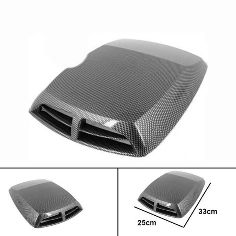 GENERICO - Toma De Aire Capot CARBONO Todo Auto Tuning Universal Karvas