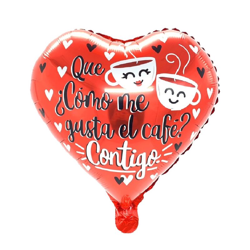 GENERICO - GLOBO METALICO 18' TE AMO CAFE X50 UNI