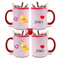 GENERICO - Tazón Mágico San Valentín (Set de 2 unidades)
