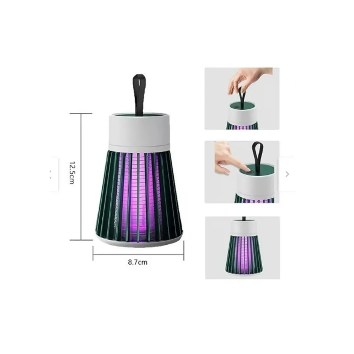 GENERICO - Lámpara Led Electrónica Mata Insectos Mosquitos Recargable NV