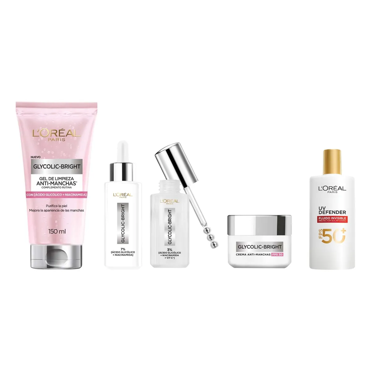 LOREAL PARIS - Rutina Total Anti Manchas Glycolic + Uv Defender LOréal