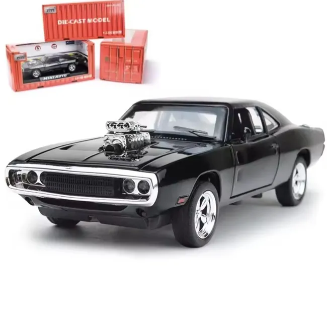 GENERICO - Vehículo de colección Dodge Charger 1970 FF auto color negro