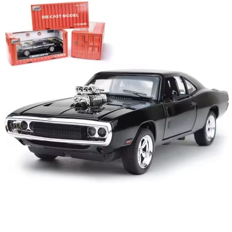 GENERICO - Vehículo de colección Dodge Charger 1970 FF auto color negro
