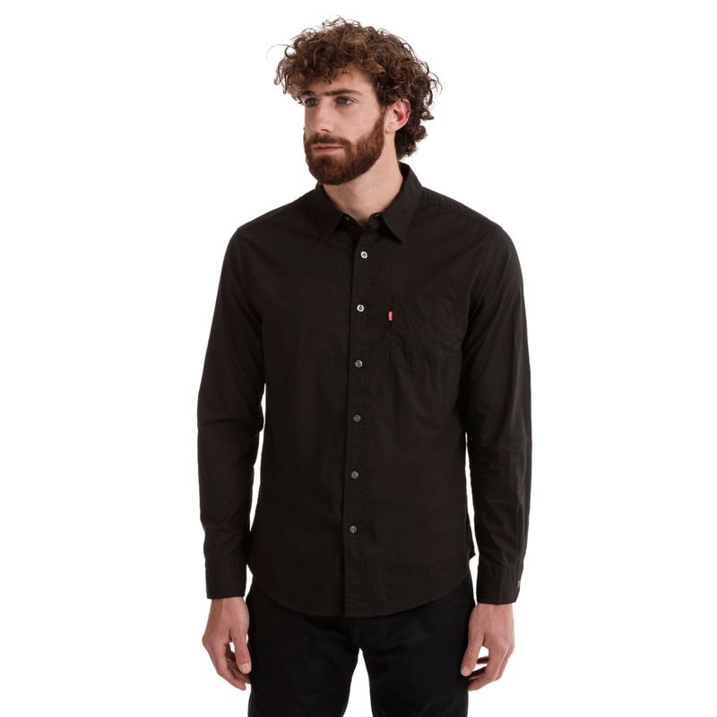 LEVIS - Camisa Hombre Classic Standard Negro Levis_.