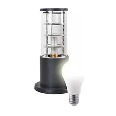 WANT - Aplique Farol Led Jardín IP54 Porta Ampolleta E27 30cm