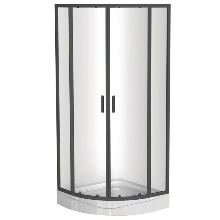 Cabina de Ducha SHOWER CURVO 90 X 90 X 200CM MARCO NEGRO