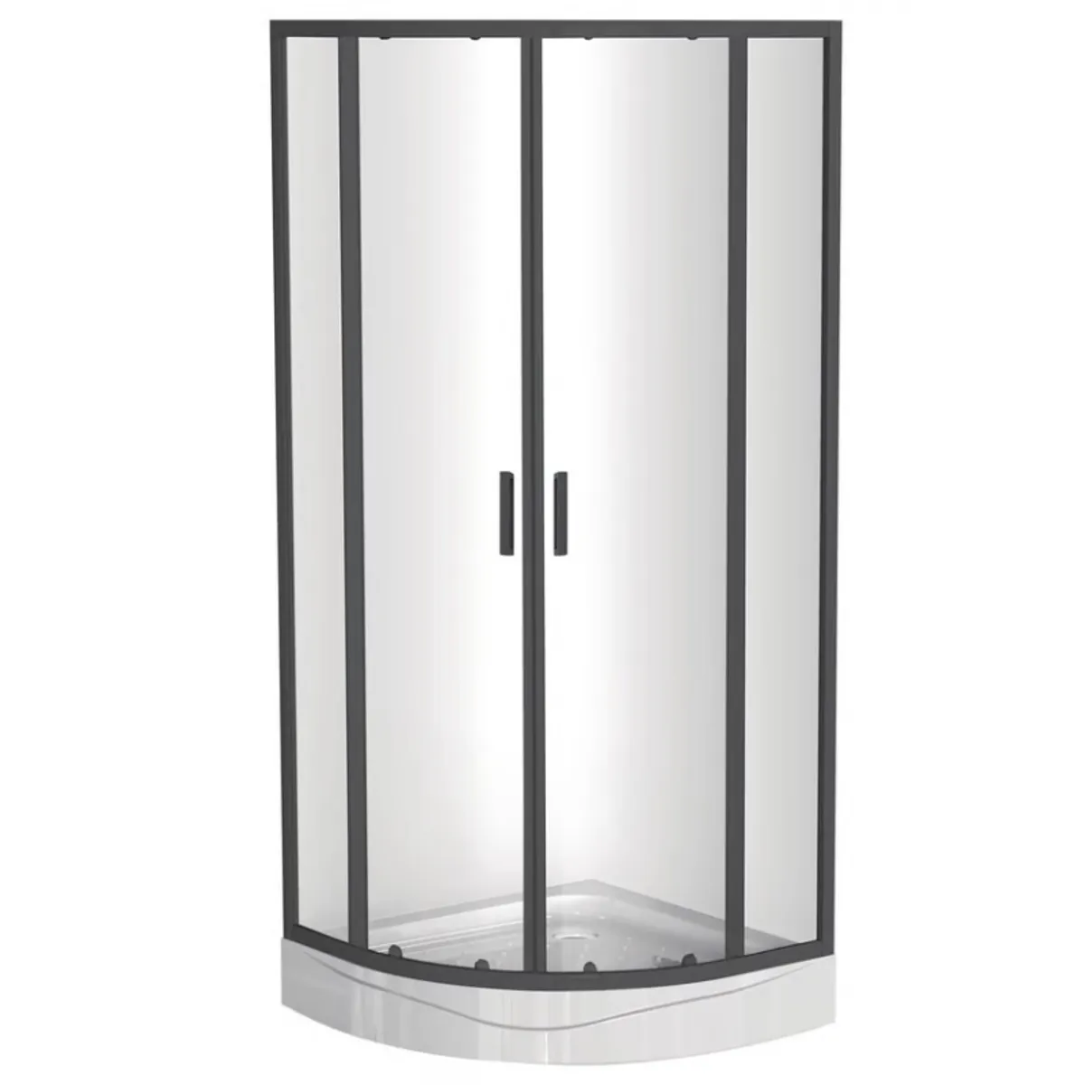 DOER - Cabina de Ducha SHOWER CURVO 90 X 90 X 200CM MARCO NEGRO