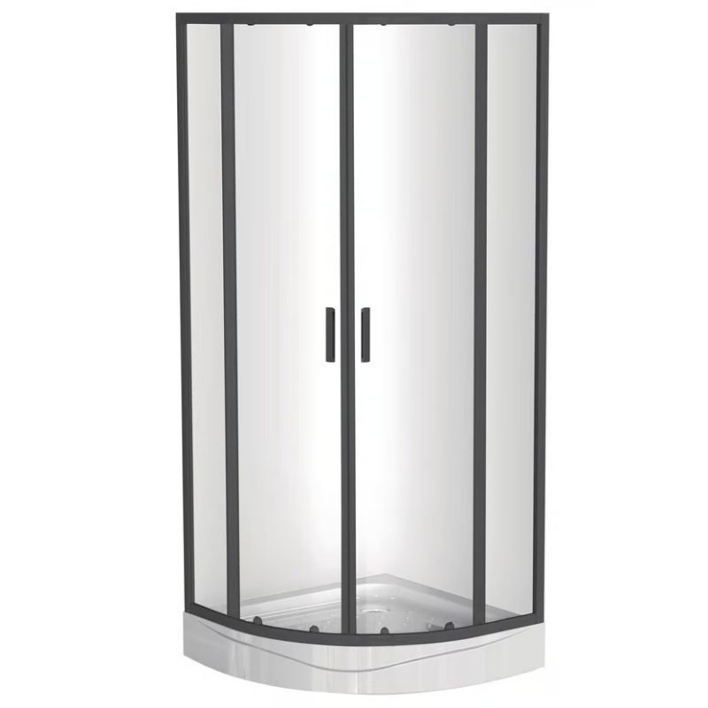 DOER - Cabina de Ducha SHOWER CURVO 90 X 90 X 200CM MARCO NEGRO