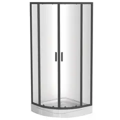 DOER - Cabina de Ducha SHOWER CURVO 90 X 90 X 200CM MARCO NEGRO
