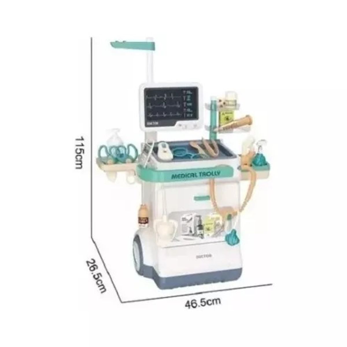 GENERICO - Set De Juego Consultorio Medico Electrocardiograma 26 Pzas