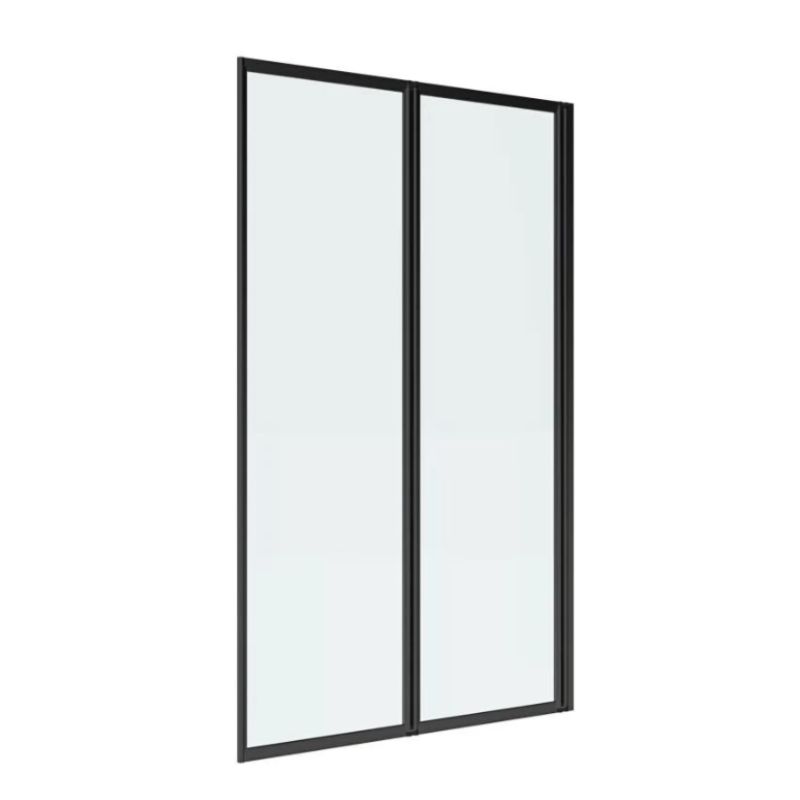 DOER - Mampara Ajustable 120-130 x 190CM Marco NEGRO
