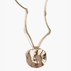 LOUNGE - Collar Charm Moneda Irregular