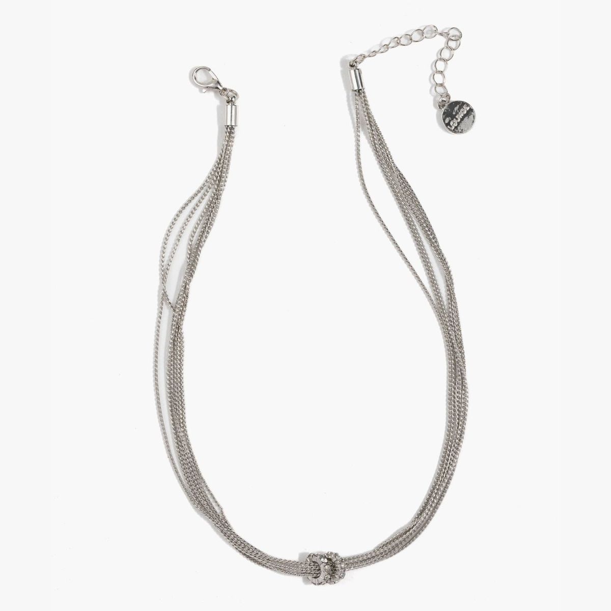 LOUNGE - Collar Choker Cadenas Y Argollas Stras