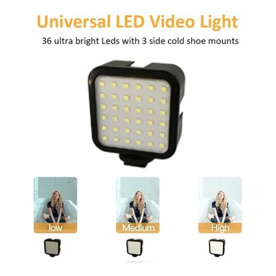 Imagen 2 del producto Soporte Estabilizador Vlogger Móvil Con Luz Led Y Micrófono