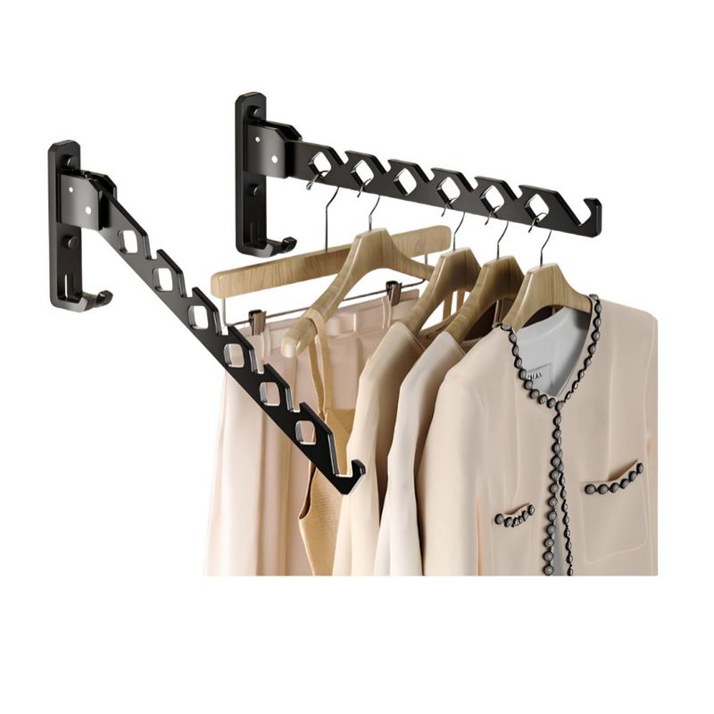 OEM - PAR DE SOPORTES PARED METAL COLGADOR
