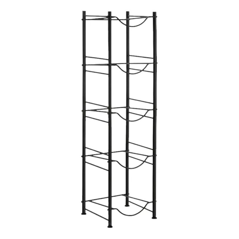 OEM - Rack Estante Organizador De 5 Botellones Bidones Agua 20 Lts Negro