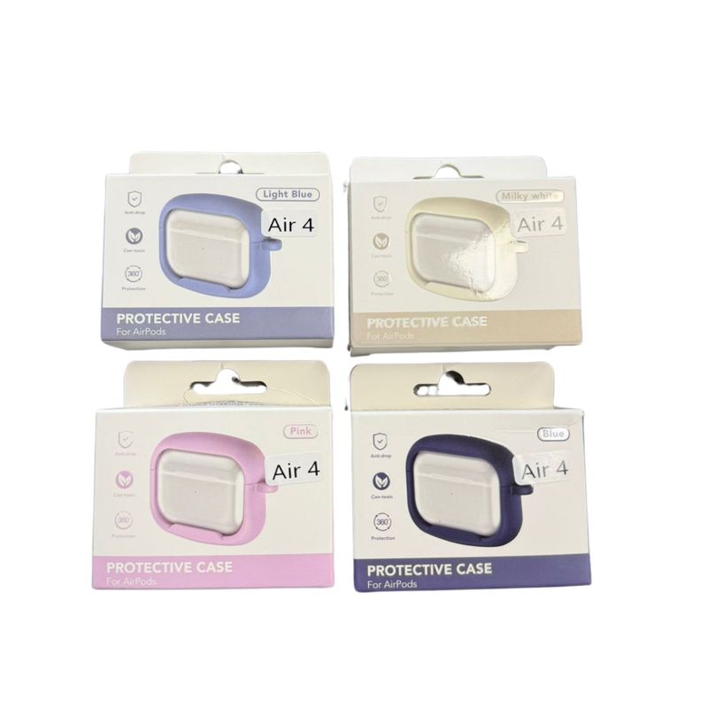 GENERICO - Funda Silicona Color Premium Para AirPods 4 2024 Celeste