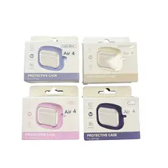 GENERICO - Funda Silicona Color Premium Para AirPods 4 2024 Celeste