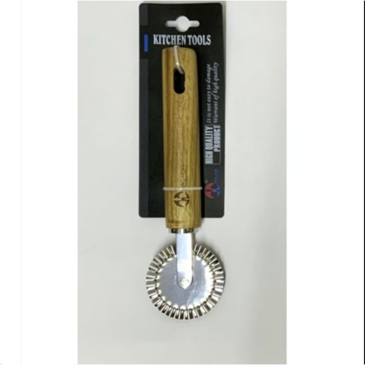 GENERICO - Cuchillo De Pizza Acero Mango De Madera