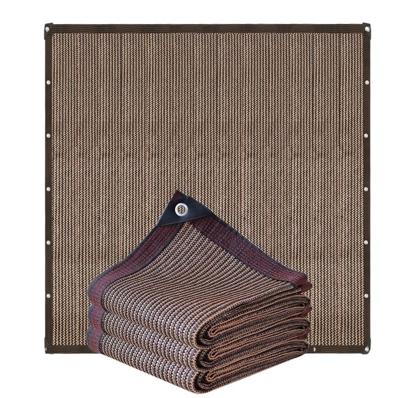 GENERICO - Toldo Vela Terraza Sombreadora Rectangular Malla Jardin 4x6m