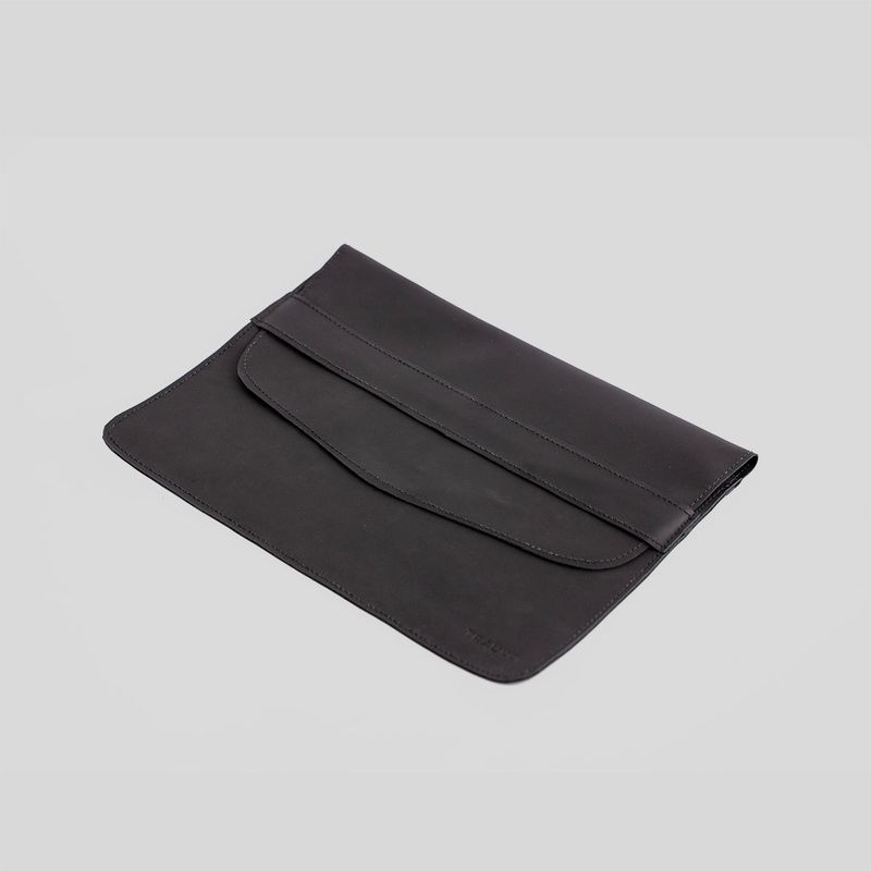 TRAUKO - Funda Cuero Computador Unisex Negro Trauko Bilbao