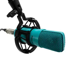 PHILCO - KIT STUDIO MICROPH C/SOP/POP/STAND/USB SOUND CARD AZUL Open box
