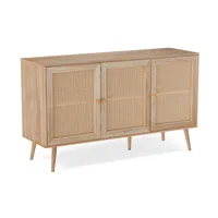 Aparador Buffet de Ratán Top Living Maui con 3 Puertas