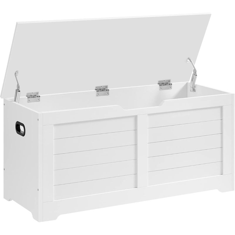 SPACEZAT - Banqueta Baul Almacenaje Blanco Saffle