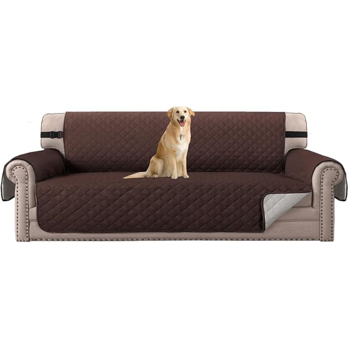 GENERICO - Cubre Sofá Acolchada 3 Plazas