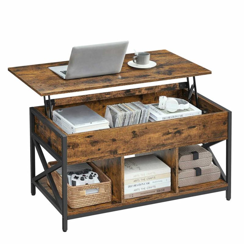 SPACEZAT - Mesa de Centro Rectangular Elevable Boden