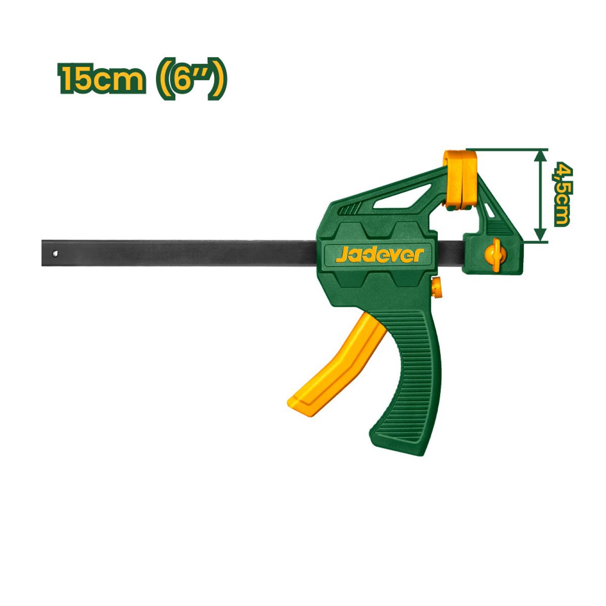 JADEVER - Prensa Sargento Rápida 6 Pulgadas 45x150mm JADEVER