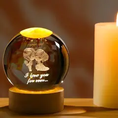 GENERICO - Esfera Cristal USB Enamorados