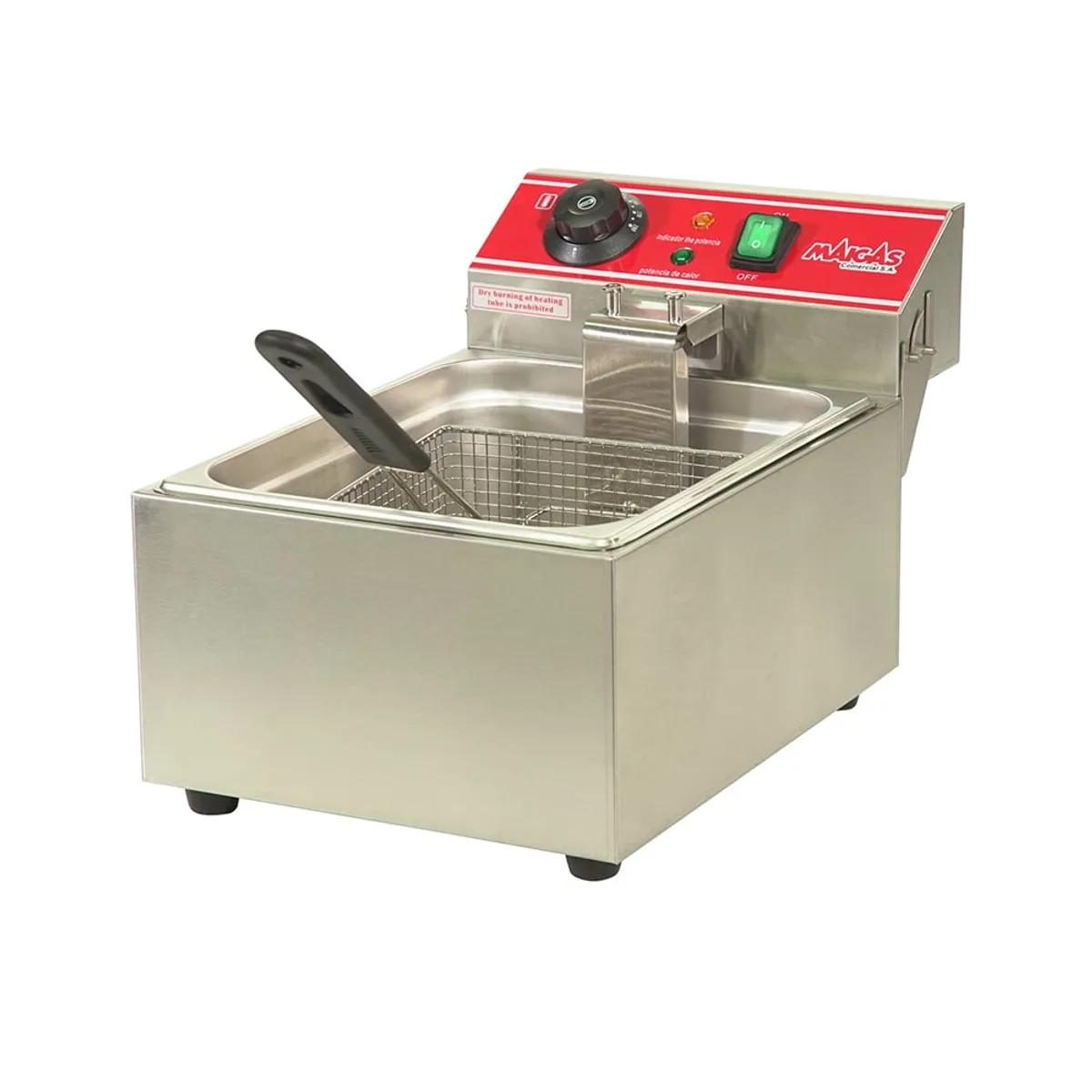 MAIGAS - Freidora Eléctrica 1 Deposito 6 LT Maigas 6EI168