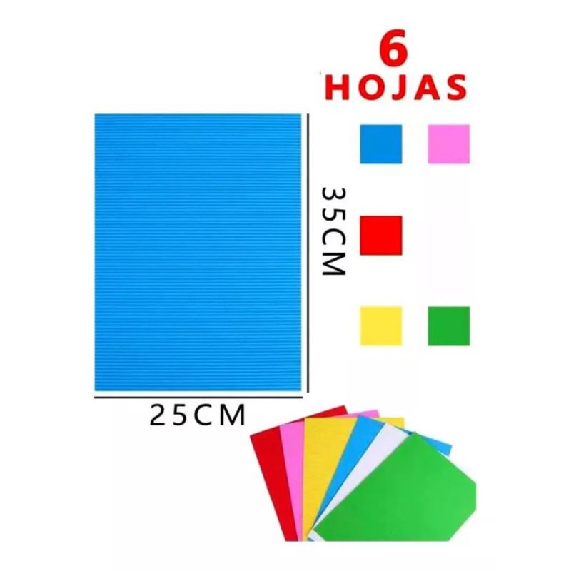 MOTARRO - Block Cartulinas De Colores Cartón Corrugado Motarro