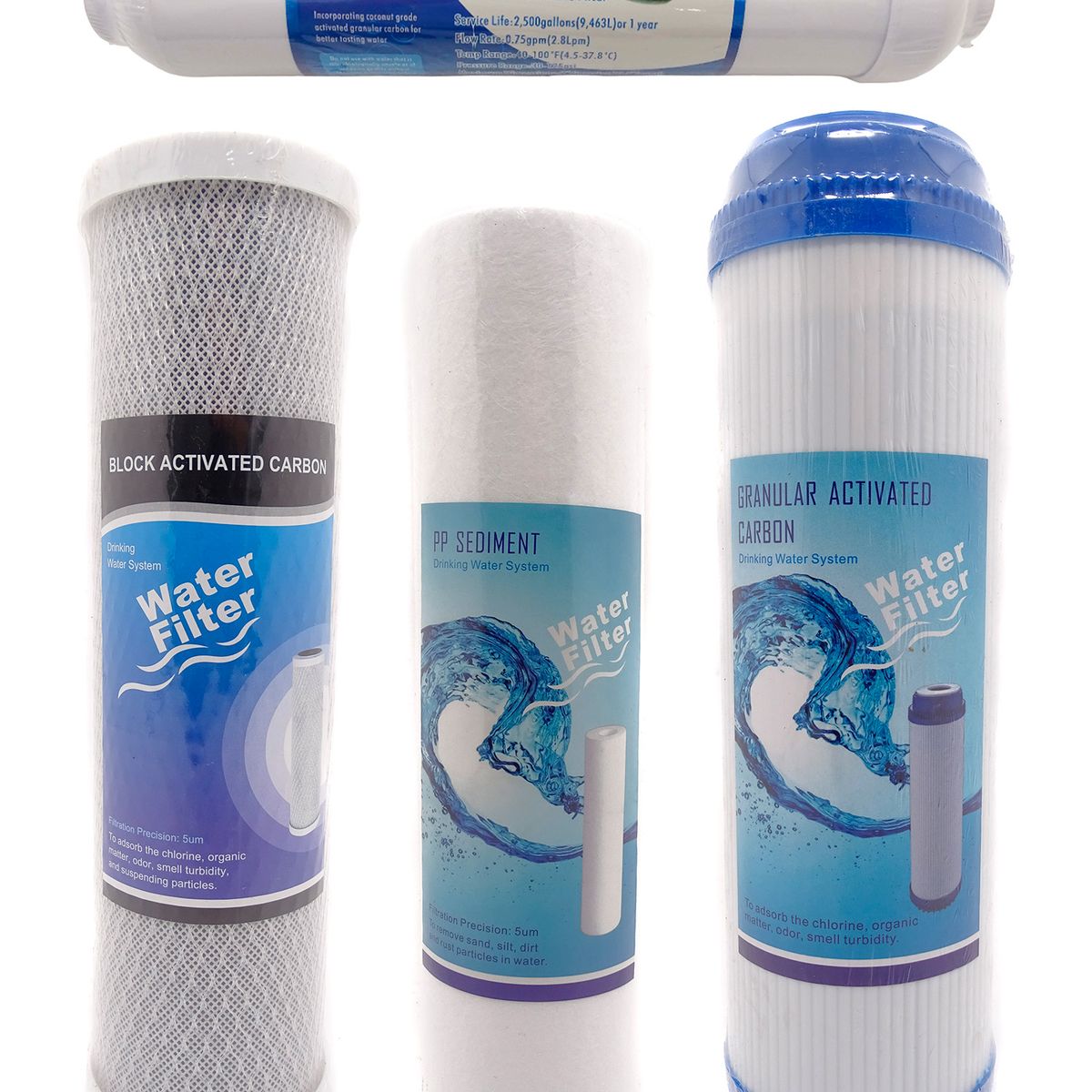 GENERICO - Pack De Filtros Para Sistema De Purificación De Agua Osmosis Inversa