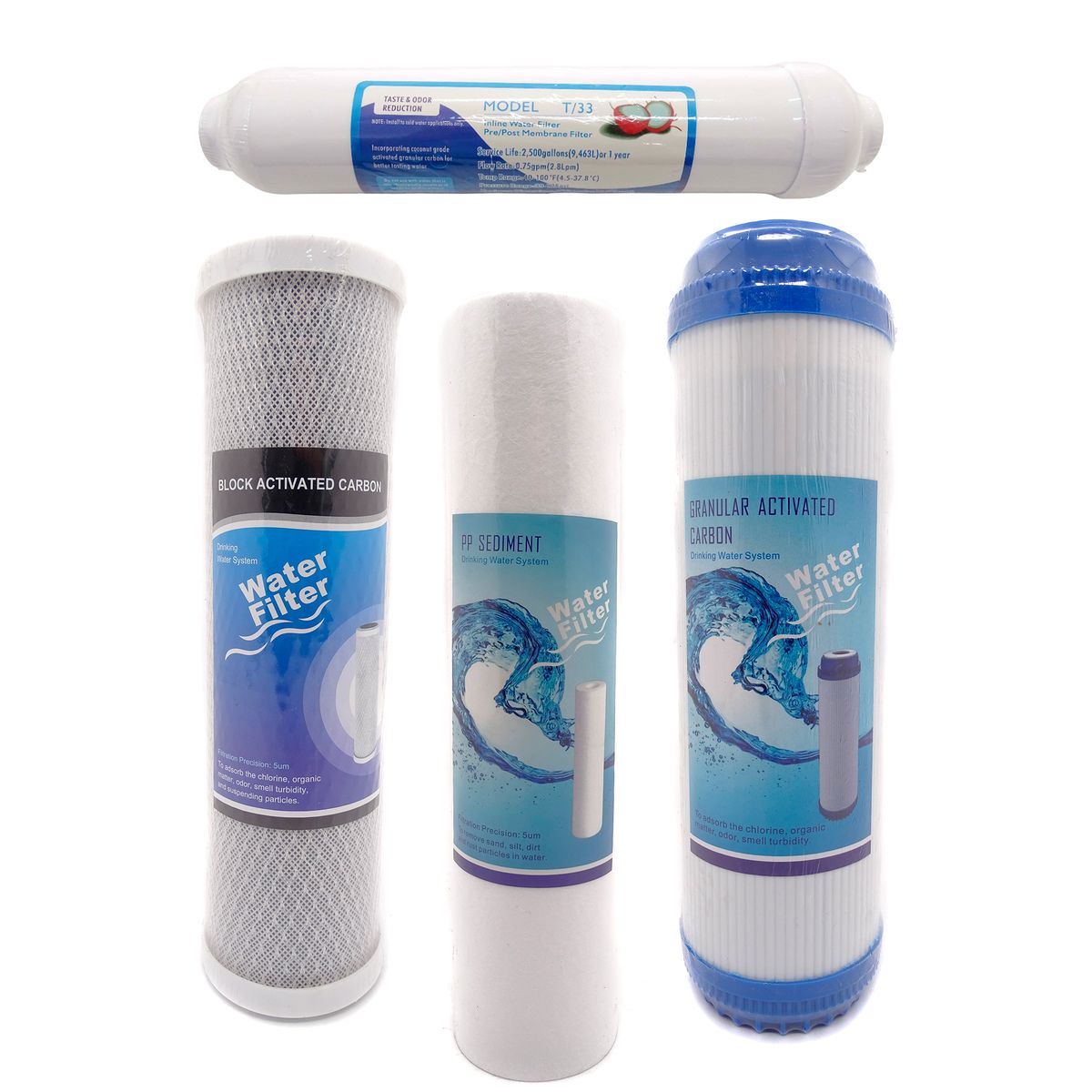 GENERICO - Pack De Filtros Para Sistema De Purificación De Agua Osmosis Inversa