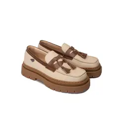 LANDAZURI - Mocasín Cuero Mediterráneo Beige