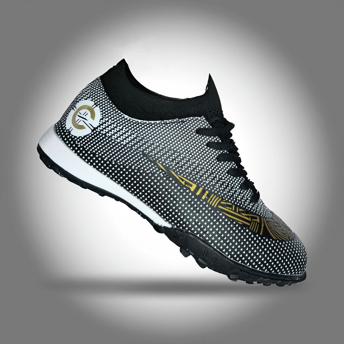 PAND G - Zapatillas Baby Futbol Turf con Media Color Negro 39 AL 44 - 7634