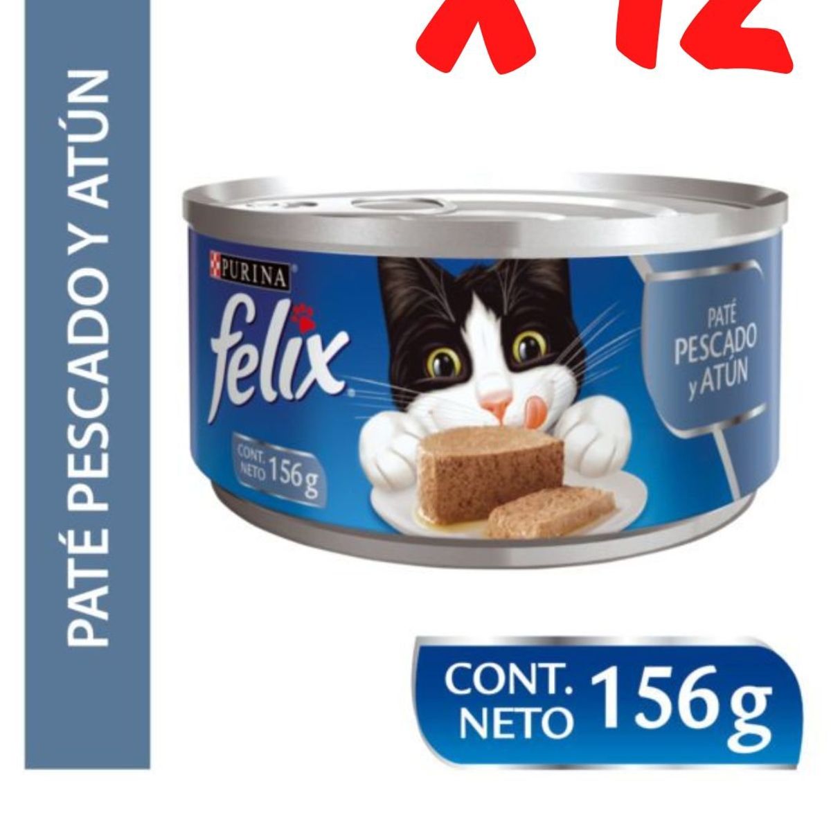 PURINA FELIX - 12 Latas felix paté de pescado
