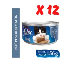PURINA FELIX - 12 Latas felix paté de pescado