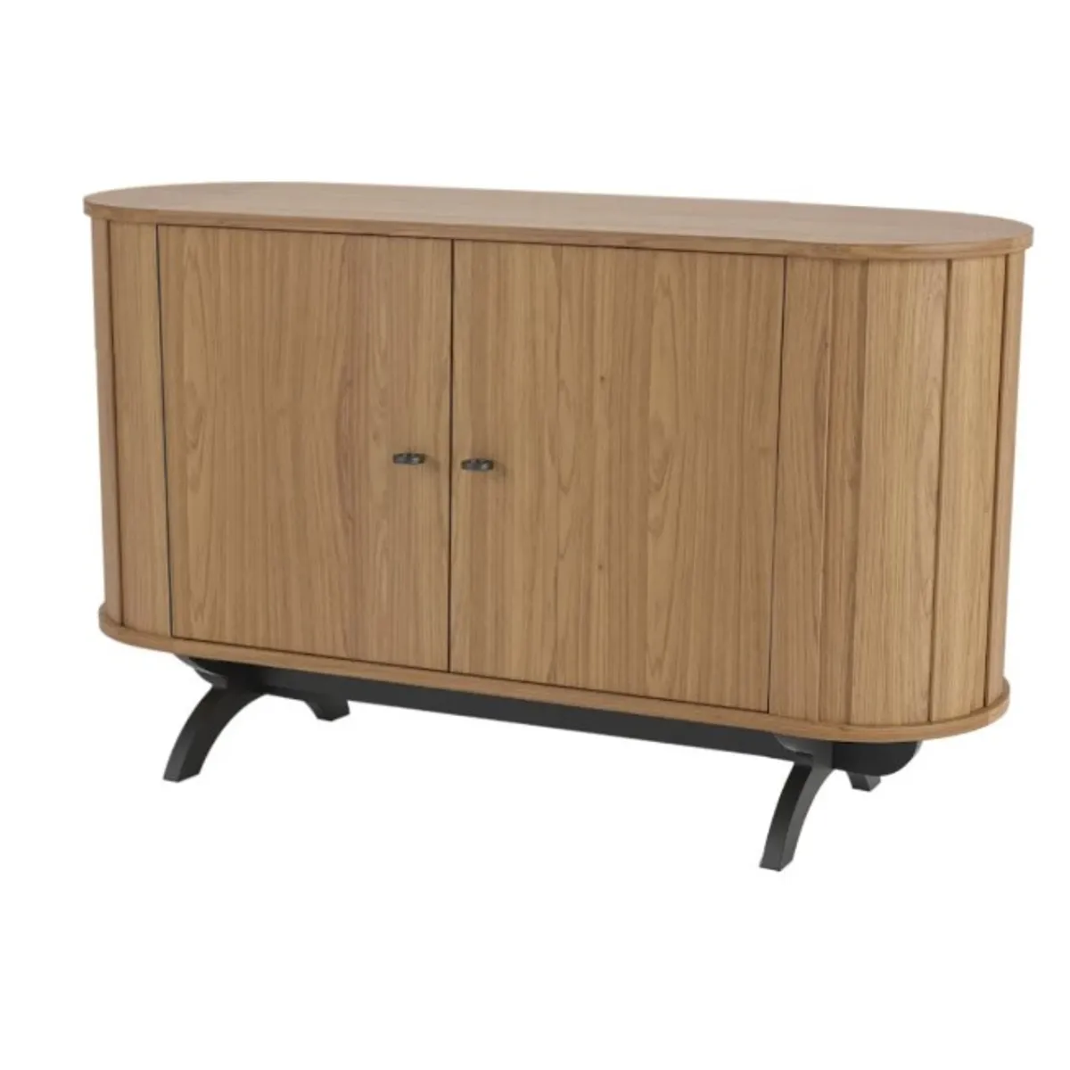 GENERICO - Buffet Curvo Con 2 Puertas 130 Cm En MDF
