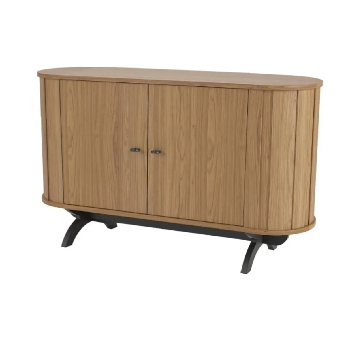 GENERICO - Buffet Curvo Con 2 Puertas 130 Cm En MDF