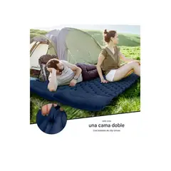 ESHOPANGIE - Colchón Inflable Plegable Portátil Para Acampar Colchoneta