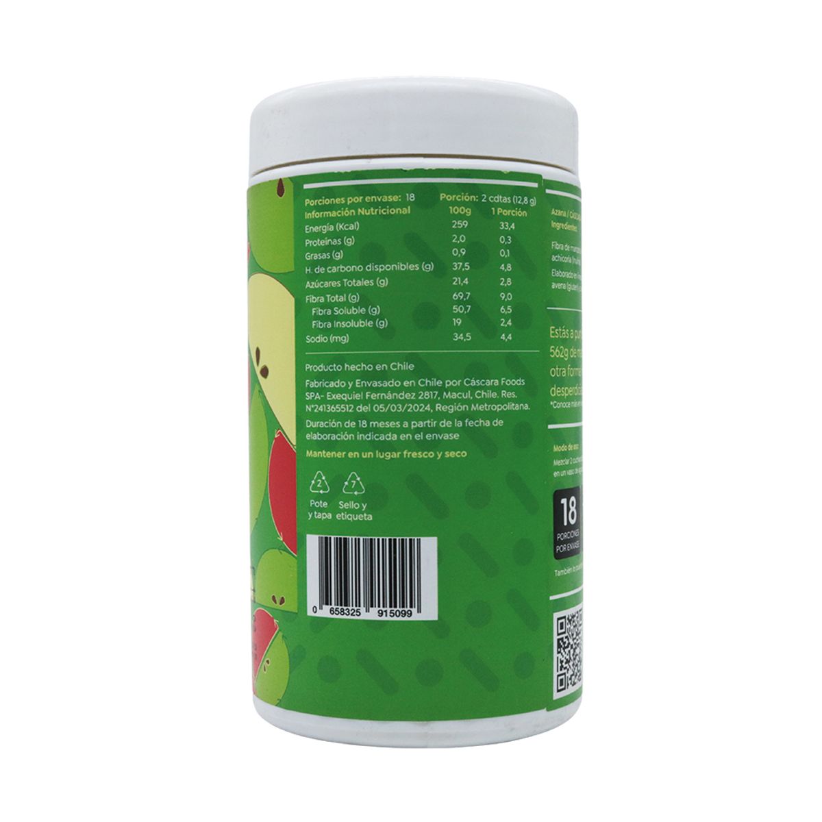 CASCARA FOODS - Azana Prebiotic 225 G, Cascara